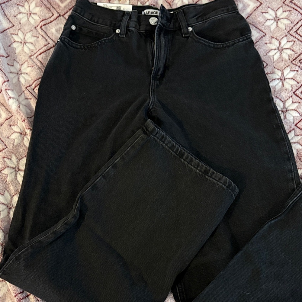 Garage Women's Classic Black Baggy Jeans